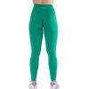 imageAUROLA Workout Leggings for Women Seamless Scrunch Tights Tummy Control Gym Fitness Girl Sport Active Yoga PantsGolf Green