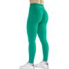 imageAUROLA Workout Leggings for Women Seamless Scrunch Tights Tummy Control Gym Fitness Girl Sport Active Yoga PantsGolf Green