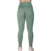 imageAUROLA Workout Leggings for Women Seamless Scrunch Tights Tummy Control Gym Fitness Girl Sport Active Yoga PantsIceberg Green