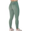 imageAUROLA Workout Leggings for Women Seamless Scrunch Tights Tummy Control Gym Fitness Girl Sport Active Yoga PantsIceberg Green