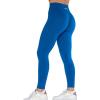 imageAUROLA Workout Leggings for Women Seamless Scrunch Tights Tummy Control Gym Fitness Girl Sport Active Yoga PantsLapis Blue