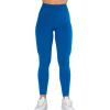 imageAUROLA Workout Leggings for Women Seamless Scrunch Tights Tummy Control Gym Fitness Girl Sport Active Yoga PantsLapis Blue