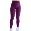 imageAUROLA Workout Leggings for Women Seamless Scrunch Tights Tummy Control Gym Fitness Girl Sport Active Yoga PantsMagenta