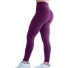 imageAUROLA Workout Leggings for Women Seamless Scrunch Tights Tummy Control Gym Fitness Girl Sport Active Yoga PantsMagenta