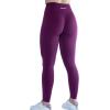 imageAUROLA Workout Leggings for Women Seamless Scrunch Tights Tummy Control Gym Fitness Girl Sport Active Yoga PantsMagenta