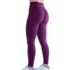imageAUROLA Workout Leggings for Women Seamless Scrunch Tights Tummy Control Gym Fitness Girl Sport Active Yoga PantsMagenta