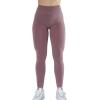 imageAUROLA Workout Leggings for Women Seamless Scrunch Tights Tummy Control Gym Fitness Girl Sport Active Yoga PantsOld Rose