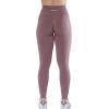 imageAUROLA Workout Leggings for Women Seamless Scrunch Tights Tummy Control Gym Fitness Girl Sport Active Yoga PantsOld Rose