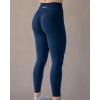 imageAUROLA Workout Leggings for Women Seamless Scrunch Tights Tummy Control Gym Fitness Girl Sport Active Yoga PantsPackblackTuxedo BlueChestnut Brown