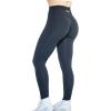 imageAUROLA Workout Leggings for Women Seamless Scrunch Tights Tummy Control Gym Fitness Girl Sport Active Yoga PantsSet Black Marlblack Cherry