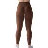 imageAUROLA Workout Leggings for Women Seamless Scrunch Tights Tummy Control Gym Fitness Girl Sport Active Yoga PantsSet Chestnut Browndandelion Brown