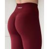 imageAUROLA Workout Leggings for Women Seamless Scrunch Tights Tummy Control Gym Fitness Girl Sport Active Yoga PantsSun Dried Tomato