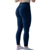imageAUROLA Workout Leggings for Women Seamless Scrunch Tights Tummy Control Gym Fitness Girl Sport Active Yoga PantsTuxedo Blue