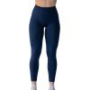 imageAUROLA Workout Leggings for Women Seamless Scrunch Tights Tummy Control Gym Fitness Girl Sport Active Yoga PantsTuxedo Blue