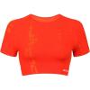 imageAUROLA Serpent Snake Seamless Workout TShirts for WomenShort Sleeve Crop Top Gym Yoga Athletic Shirts TeeHalloween Orange