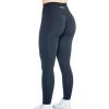 imageAUROLA Workout Leggings for Women Seamless Scrunch Tights Tummy Control Gym Fitness Girl Sport Active Yoga PantsBlack Marl