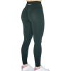 imageAUROLA Workout Leggings for Women Seamless Scrunch Tights Tummy Control Gym Fitness Girl Sport Active Yoga PantsPonderosa Green