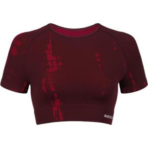 imageAUROLA Serpent Snake Seamless Workout TShirts for WomenShort Sleeve Crop Top Gym Yoga Athletic Shirts TeeSaffron