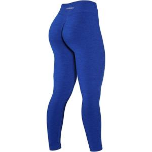 imageAUROLA Workout Leggings for Women Seamless Scrunch Tights Tummy Control Gym Fitness Girl Sport Active Yoga PantsDazzling Blue
