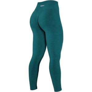 imageAUROLA Workout Leggings for Women Seamless Scrunch Tights Tummy Control Gym Fitness Girl Sport Active Yoga PantsDeep Teal