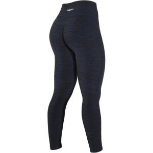 imageAUROLA Workout Leggings for Women Seamless Scrunch Tights Tummy Control Gym Fitness Girl Sport Active Yoga PantsGrey Black