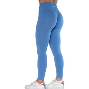 imageAUROLA Workout Leggings for Women Seamless Scrunch Tights Tummy Control Gym Fitness Girl Sport Active Yoga PantsLavender Lustre