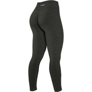 imageAUROLA Workout Leggings for Women Seamless Scrunch Tights Tummy Control Gym Fitness Girl Sport Active Yoga PantsOlive Night
