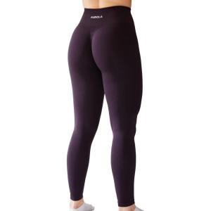 imageAUROLA Workout Leggings for Women Seamless Scrunch Tights Tummy Control Gym Fitness Girl Sport Active Yoga PantsWinetasting
