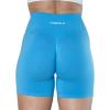 imageAUROLA Intensify Workout Shorts for Women Seamless Scrunch Short Gym Yoga Running Sport Active Exercise Fitness ShortsAzure Blue