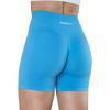 imageAUROLA Intensify Workout Shorts for Women Seamless Scrunch Short Gym Yoga Running Sport Active Exercise Fitness ShortsAzure Blue
