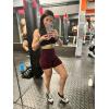 imageAUROLA Intensify Workout Shorts for Women Seamless Scrunch Short Gym Yoga Running Sport Active Exercise Fitness ShortsBlack Cherry