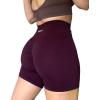 imageAUROLA Intensify Workout Shorts for Women Seamless Scrunch Short Gym Yoga Running Sport Active Exercise Fitness ShortsBlack Cherry