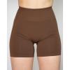 imageAUROLA Intensify Workout Shorts for Women Seamless Scrunch Short Gym Yoga Running Sport Active Exercise Fitness ShortsCarob Brown
