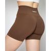 imageAUROLA Intensify Workout Shorts for Women Seamless Scrunch Short Gym Yoga Running Sport Active Exercise Fitness ShortsCarob Brown