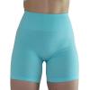 imageAUROLA Intensify Workout Shorts for Women Seamless Scrunch Short Gym Yoga Running Sport Active Exercise Fitness ShortsCrystal Blue