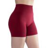 imageAUROLA Intensify Workout Shorts for Women Seamless Scrunch Short Gym Yoga Running Sport Active Exercise Fitness ShortsDeep Red