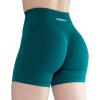 imageAUROLA Intensify Workout Shorts for Women Seamless Scrunch Short Gym Yoga Running Sport Active Exercise Fitness ShortsDeep Teal
