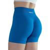 imageAUROLA Intensify Workout Shorts for Women Seamless Scrunch Short Gym Yoga Running Sport Active Exercise Fitness ShortsDiva Blue
