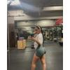 imageAUROLA Intensify Workout Shorts for Women Seamless Scrunch Short Gym Yoga Running Sport Active Exercise Fitness ShortsEucalyptus