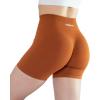 imageAUROLA Intensify Workout Shorts for Women Seamless Scrunch Short Gym Yoga Running Sport Active Exercise Fitness ShortsGold Fire