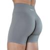 imageAUROLA Intensify Workout Shorts for Women Seamless Scrunch Short Gym Yoga Running Sport Active Exercise Fitness ShortsGull Grey