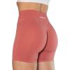imageAUROLA Intensify Workout Shorts for Women Seamless Scrunch Short Gym Yoga Running Sport Active Exercise Fitness ShortsMineral Red