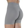 imageAUROLA Intensify Workout Shorts for Women Seamless Scrunch Short Gym Yoga Running Sport Active Exercise Fitness ShortsPackblackSteel GreySliver Sconce