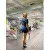 imageAUROLA Intensify Workout Shorts for Women Seamless Scrunch Short Gym Yoga Running Sport Active Exercise Fitness ShortsPackblackTuxedo BlueChestnut Brown