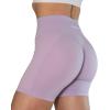 imageAUROLA Intensify Workout Shorts for Women Seamless Scrunch Short Gym Yoga Running Sport Active Exercise Fitness ShortsPastel Lilacsheer