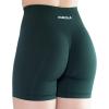 imageAUROLA Intensify Workout Shorts for Women Seamless Scrunch Short Gym Yoga Running Sport Active Exercise Fitness ShortsPonderosa Green