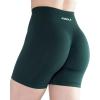 imageAUROLA Intensify Workout Shorts for Women Seamless Scrunch Short Gym Yoga Running Sport Active Exercise Fitness ShortsPonderosa Green