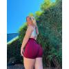imageAUROLA Intensify Workout Shorts for Women Seamless Scrunch Short Gym Yoga Running Sport Active Exercise Fitness ShortsSun Dried Tomato