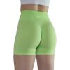 imageAUROLA Intensify Workout Shorts for Women Seamless Scrunch Short Gym Yoga Running Sport Active Exercise Fitness ShortsTender Green