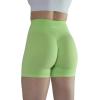imageAUROLA Intensify Workout Shorts for Women Seamless Scrunch Short Gym Yoga Running Sport Active Exercise Fitness ShortsTender Green